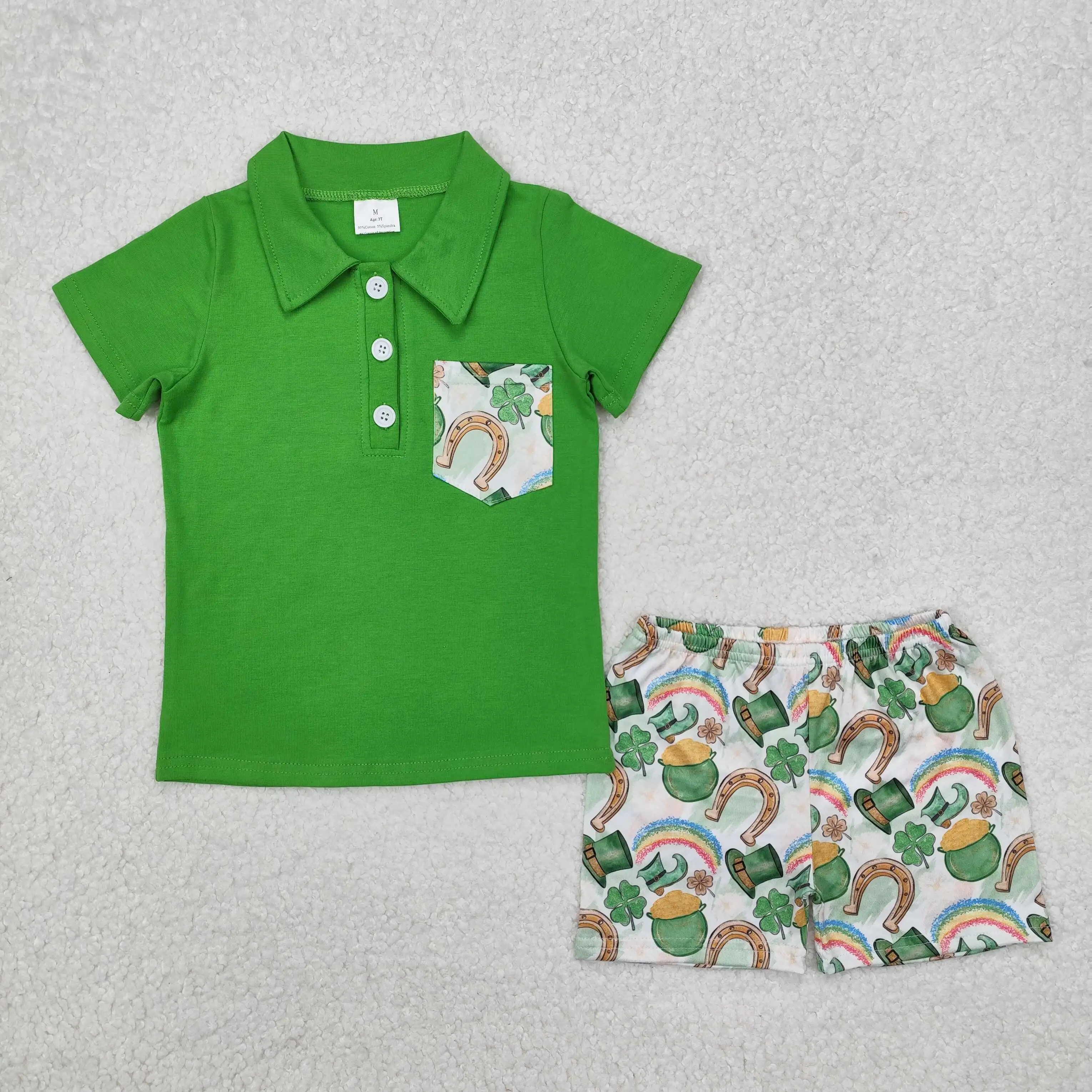 Kids' St. Patrick’s Day Shorts Set 1