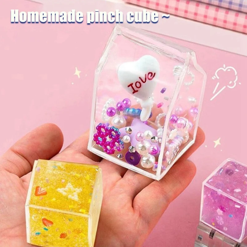 나노 접착제 반죽 DIY 버블 블로우 컬러 나노 테이프, 양면 스티커 볼 장난감 재료 패키지