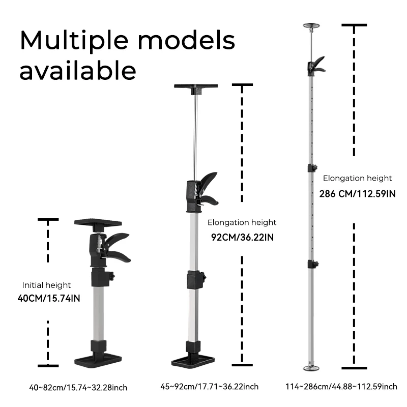 hardness fixed woodworking tools cabinets telescopic support rods support frames door frames suspended ceilings