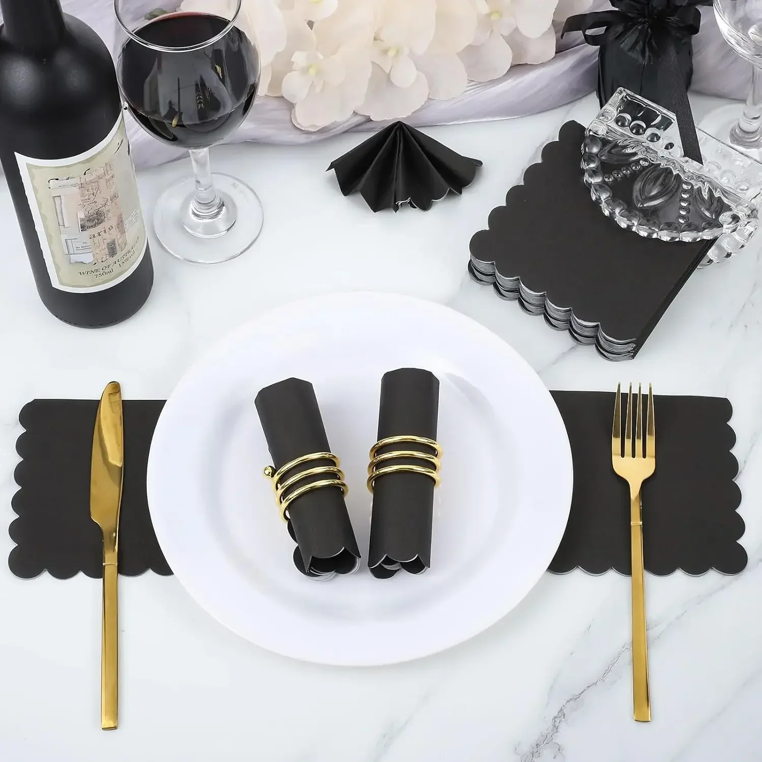 200/100pcs Cocktail Napkins Disposable Beverage Napkin Paper Napkins 2 Ply For Dinner Wedding Baby Shower Birthday Party paper napkins