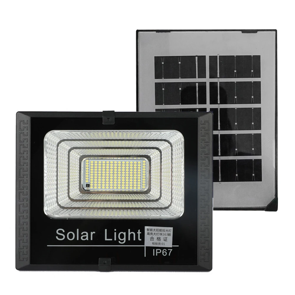 Solar Flood Lights 25w 100w 30w 200w LED Solar Powered Spotlight Outdoor Waterproof Reflector Solar with Remote Control IP67