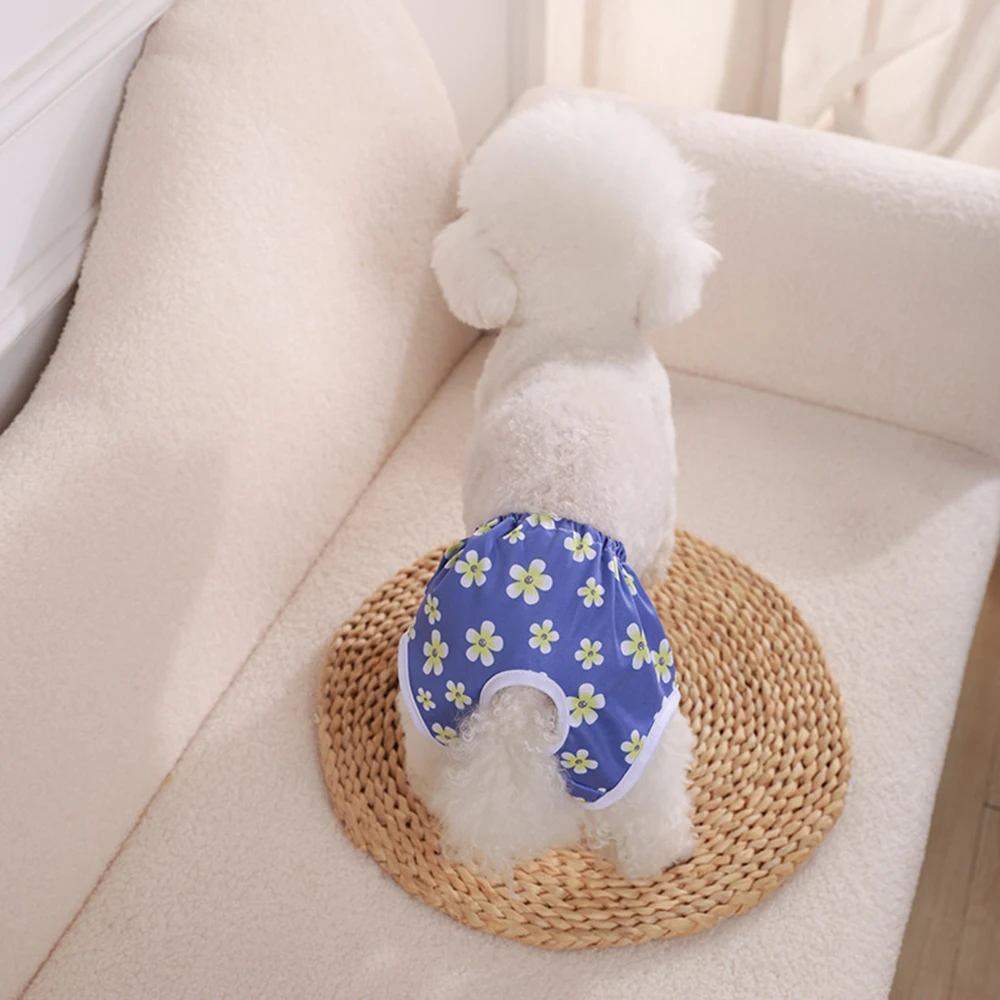 Pet Sanitary Panties Pet Physiological Pants Dog Menstruation Underwear Briefs Anti Harassment Diaper Reusable Simple Supply dog diapers pet diapers dog nappies dog shorts