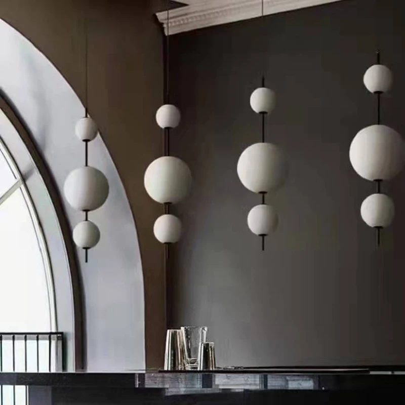 

Modern Glass LED Pendant Lights Candied Haws Pendant Lamp for Living Room Restaurant Bar Hotel Indoor Decor HangLamp Lighting