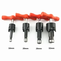 1 Set Multifunct Hand Pipe Reamer 16/20/26/32mm Manual Reamer Pipeline Calibrator Multi-layer For Plastic Pipe Plumbing Tools 2