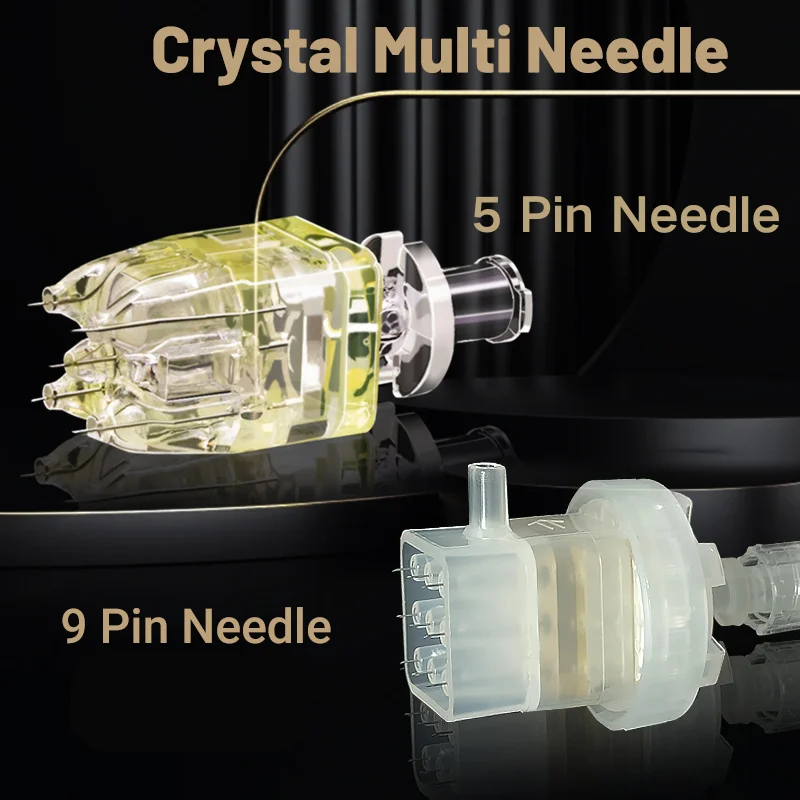 5 Pin Multi Needle Mesotherapy Cartridge Negative Pressure 5pins 9 Pins Microneedle Skin Care Microneedling Needle Cartridge Microneedling Cartridge Beauty Treatment Machine