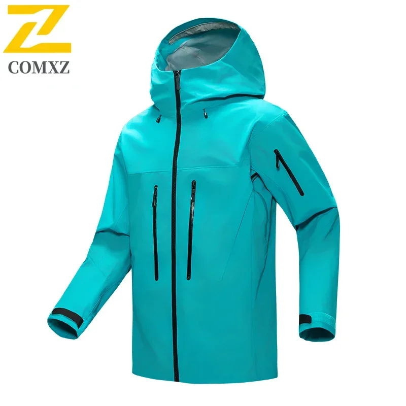 Eiao Outdoor Soft Shell Rain Proof Jackets Men's New Three-layer Adhesive Waterproof Windbreaker Trekking Fishing Stormcoat