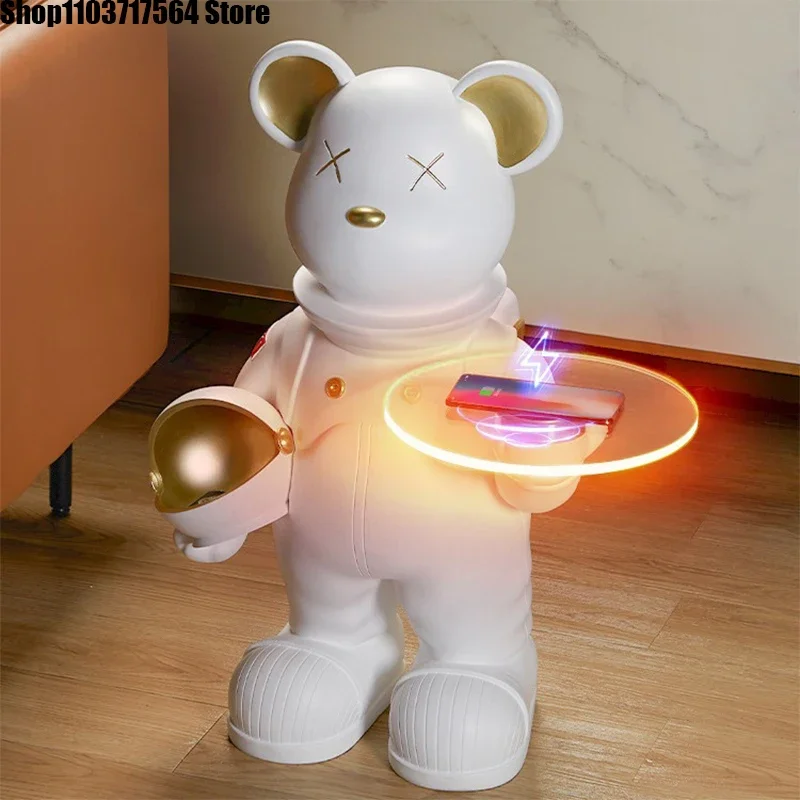 

Net red landing space violent bear resin crafts decoration living room modern home tray decoration wholesale