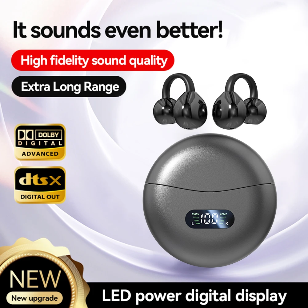 M79 M91 Translator Earbuds Open Ear Clip Earbuds 144 Languages Real Time Translator Headphones Wireless Bluetooth 5.4 Earphones Translator Earbuds Translator Earphones