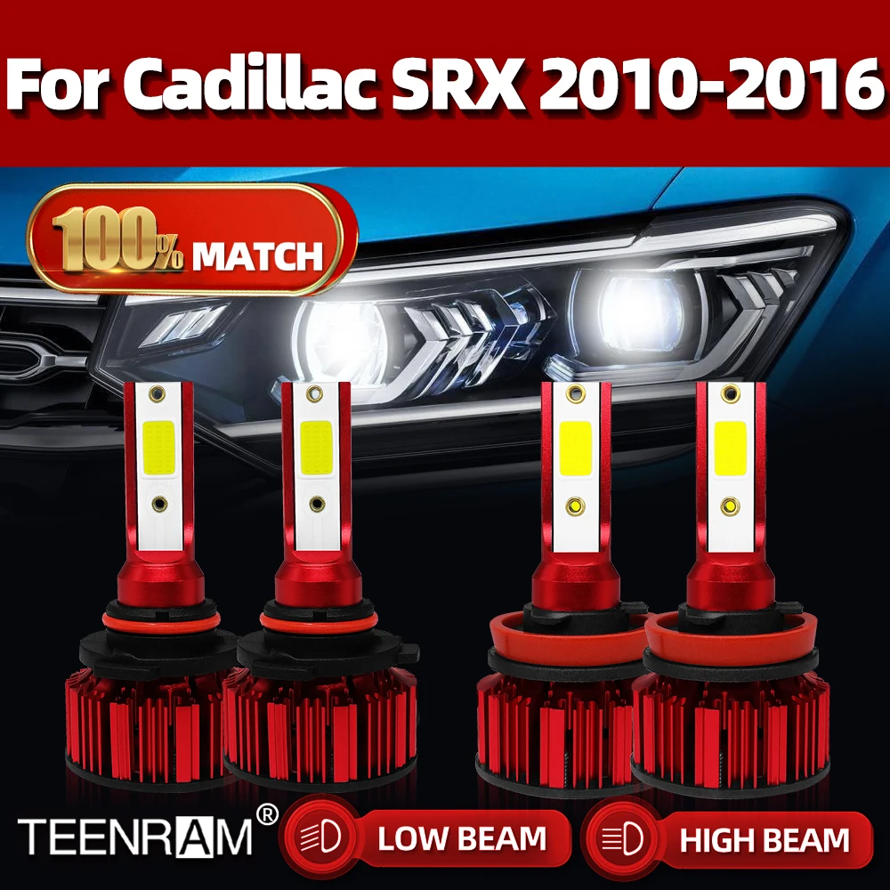 

240W 40000LM LED Headlight Bulbs H11 9005 HB3 Car Light Turbo Auto Lamp 12V For Cadillac SRX 2010 2011 2012 2013 2014 2015 2016