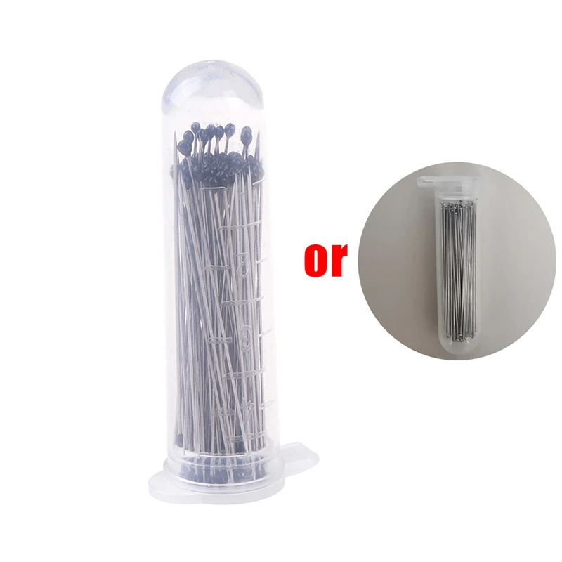 100pcs Stainless Steel Good Flexibility Insect Pins Specimen Pins for Education Entomology Body Dissection With Plastic Box