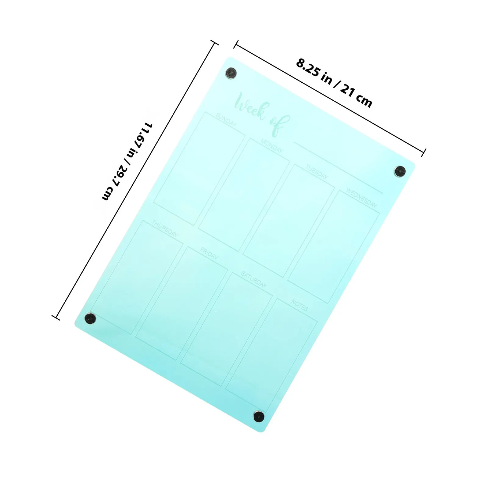 아크릴 자석 건식 지우개 보드 데스크탑 메시지 플래너 가정 사무실 주방 냉장고 벽 사용 재사용 가능 부드러운 필기 표면