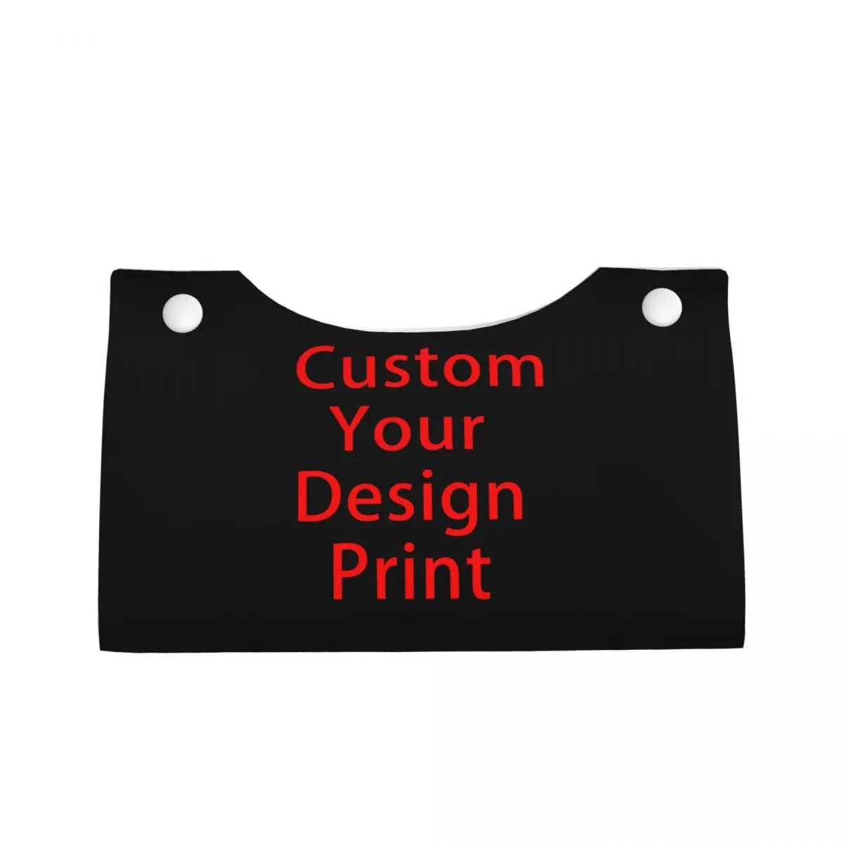 Custom Custom Your Design Tissue Box Cover Rectangular PU Leather Customized Logo Printed Facial Tissues Holder for Office 2