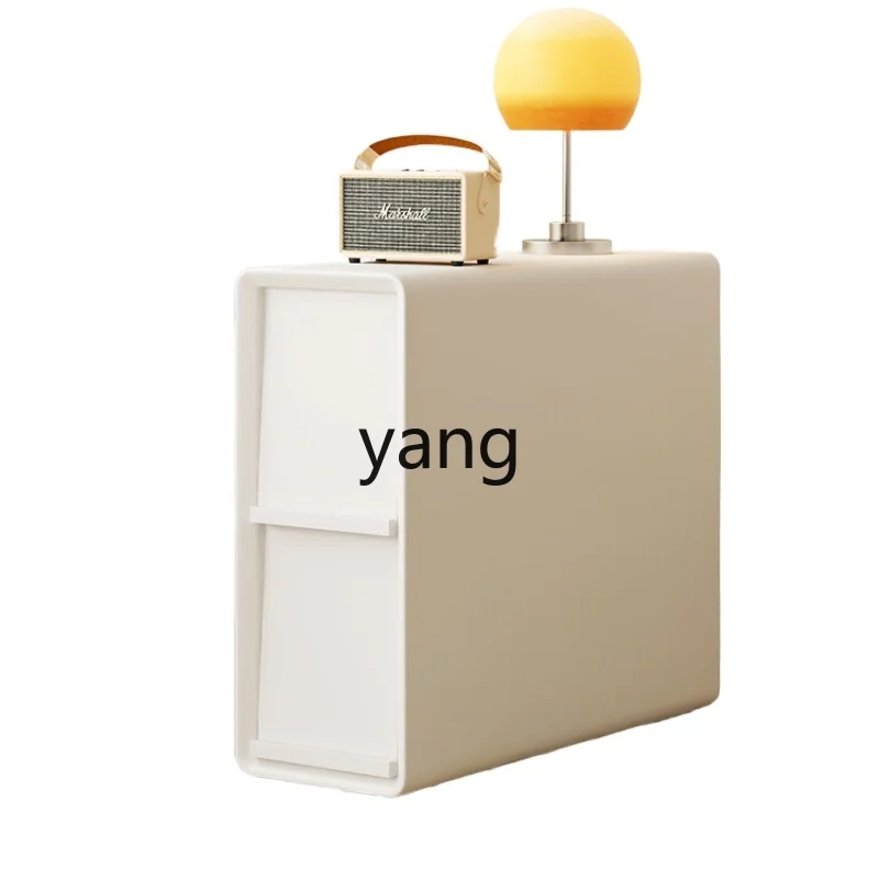 

Yjq Bedside Table Small Apartment Movable Mini Gap Simple White Personality Small Side Cabinet