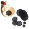 50Pcs Flowers Pot Drainage Hole Grid Mats Diameter 2.5/4.5/7.5cm Round Bonsai Planter Bottom Mesh Pads Plants Ventilation Trays 3
