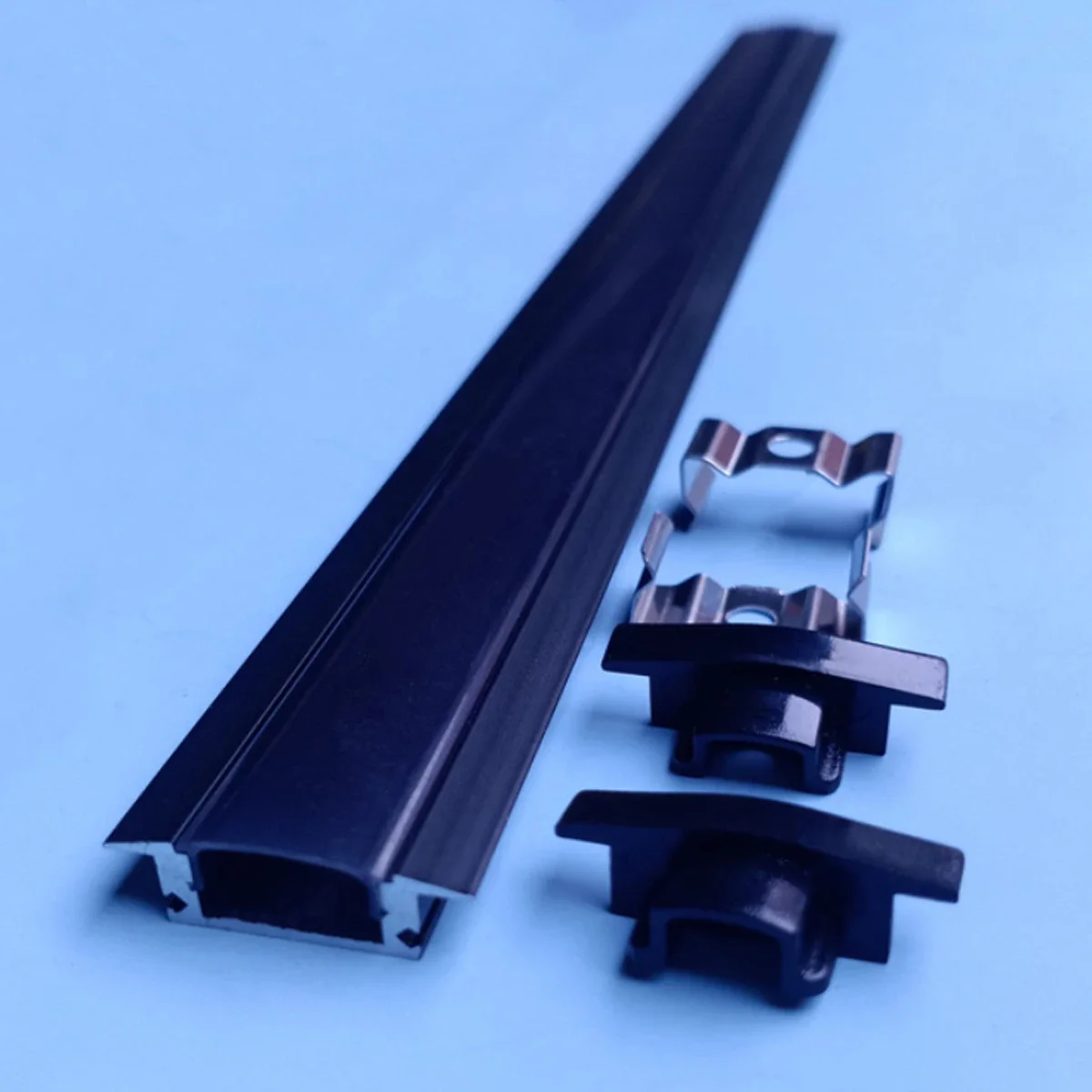LED Light Bar V/YW/U Style Shaped 0.5m Aluminum Profile LED Bar Light Channel Holder Cover DIY Milky/Black Cover Strip Channeles