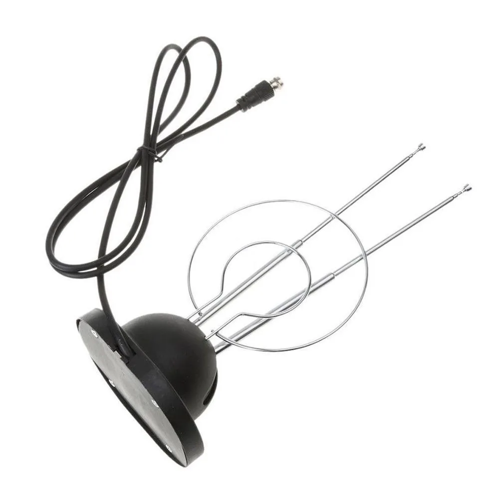 Universal Antenna Indoor Rabbit Ear for Color TV UHF VHF HDTV Receive HDTV Signals with Zoom Function - 2
