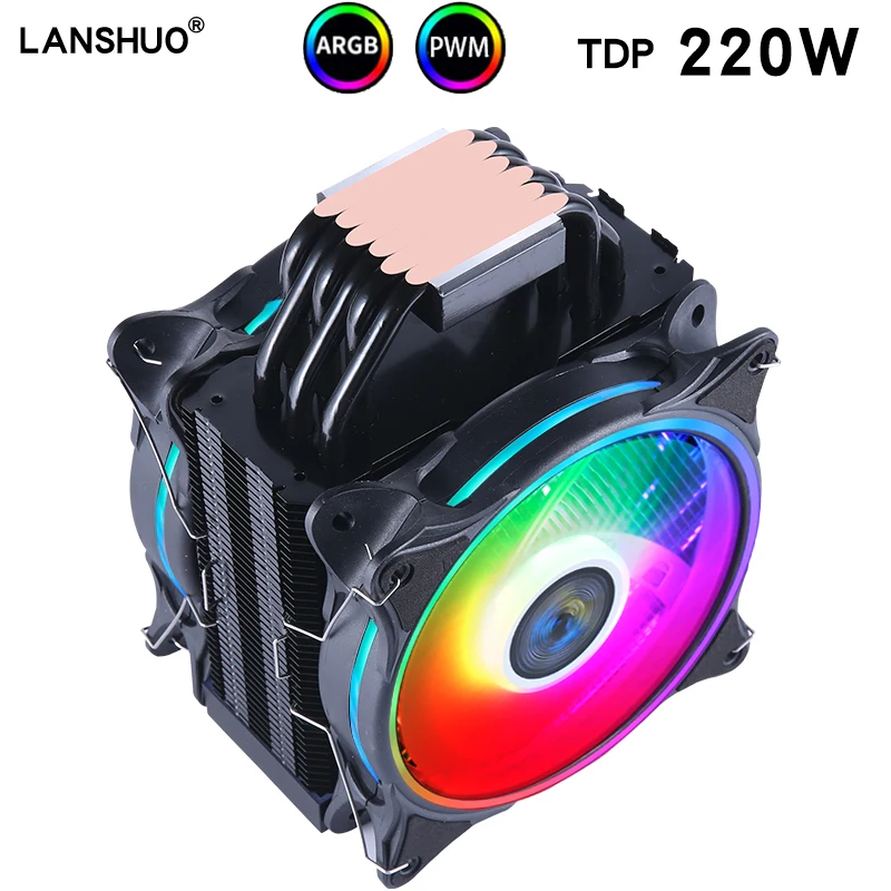 Tubos de Calor de Cobre Puro Torre Cooling System Cpu Cooler X79 X99 2011 Lga1700 1150 1155 1200 1356 1366 Am4