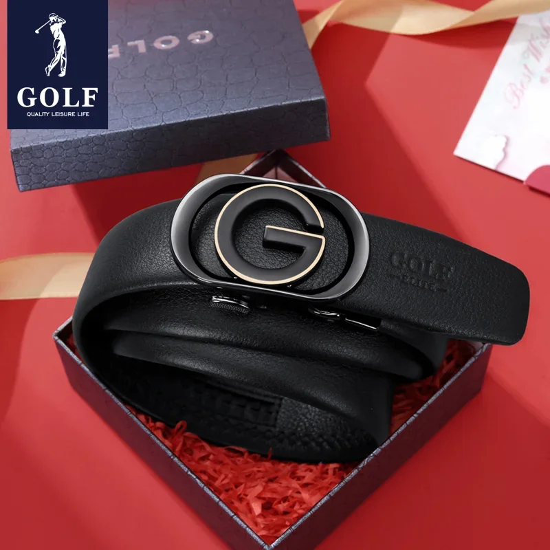 

Golf 2023 New Men's Belt Zinc Alloy Automatic Buckle Youth Casual Belt Middle aged Business Versatile Belt