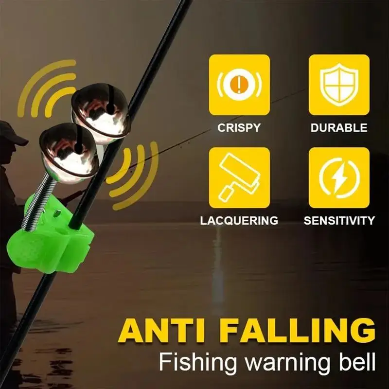 Fishing Rod Bite Bait Alarm 5 Pieces Fish Bait Alarm Bite Fishing Clip For Oceans Boats Rivers Lakes Ponds