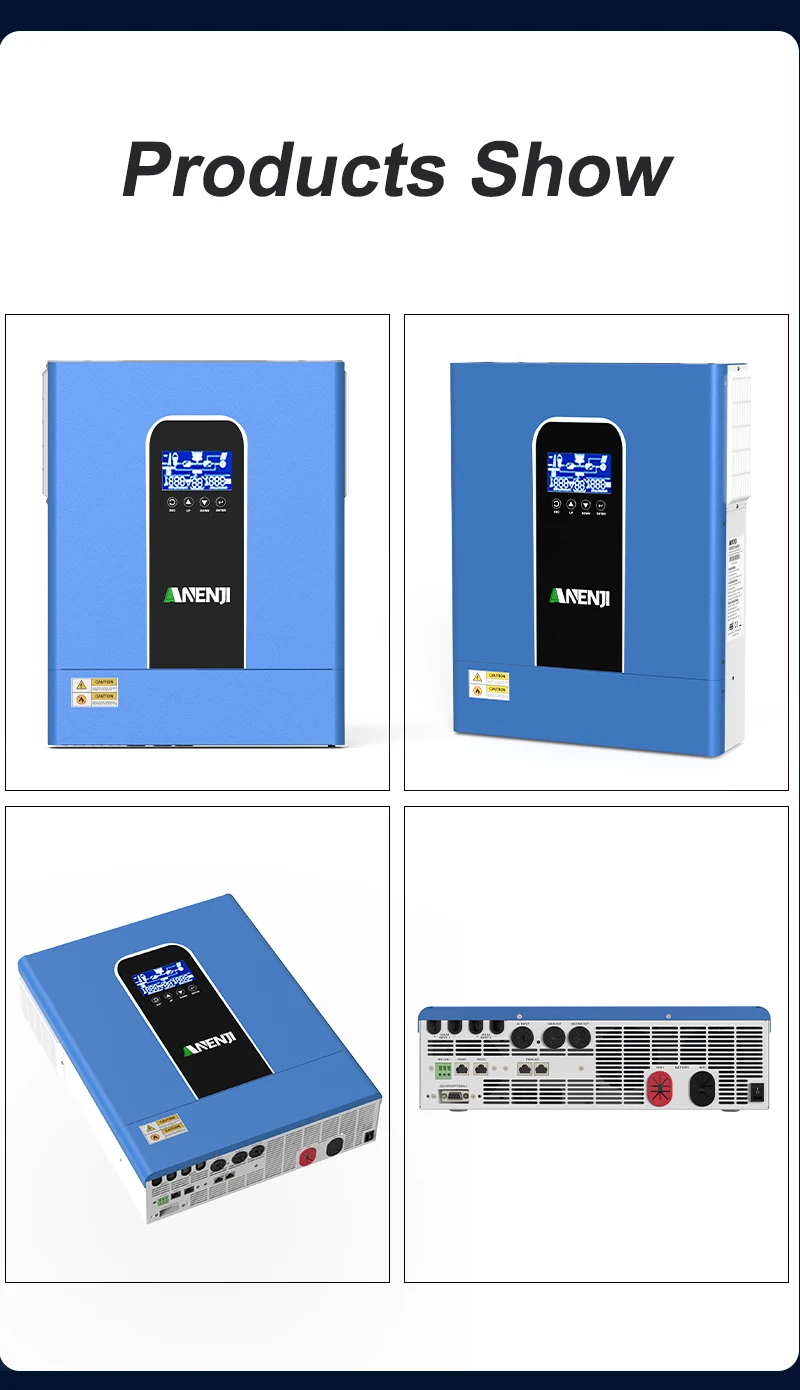 11KW Hybrid Solar Inverter 48V 230V Pure Sine Wave Off/On Grid Inverter PV 500V