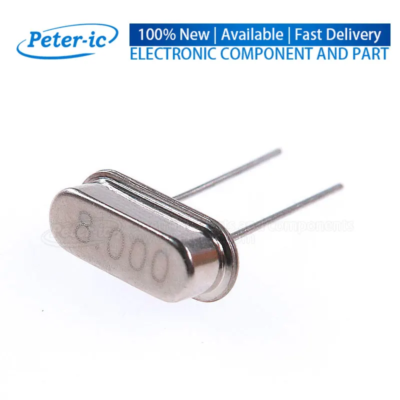 8M Hz DIP 2pin 8Mhz HC-49S Quartz Crystal Passive Crystal Oscillator(10piece)