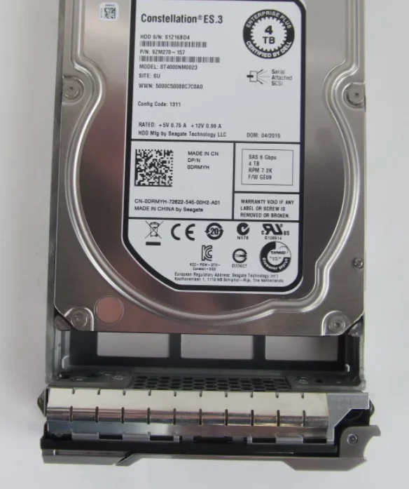 

For ST4000NM0023 0DRMYH 4T 7.2K 3.5 SAS storage hard drive