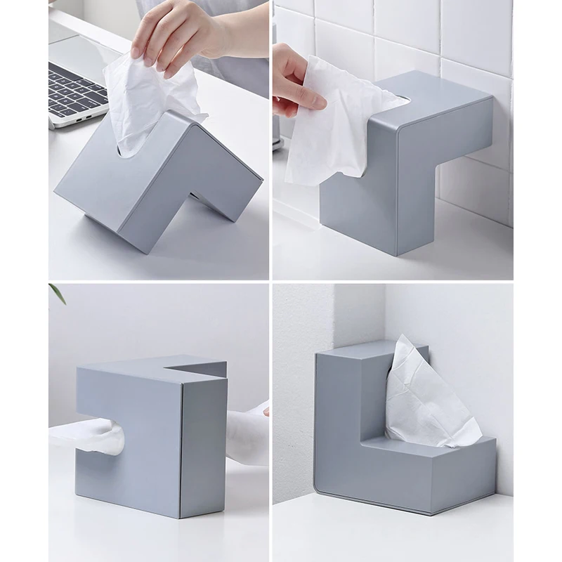 Creative Nordic tissue box home office corner tray simple desktop paper towel storage box WF807452 tissue dispenser tissue box napkin holder