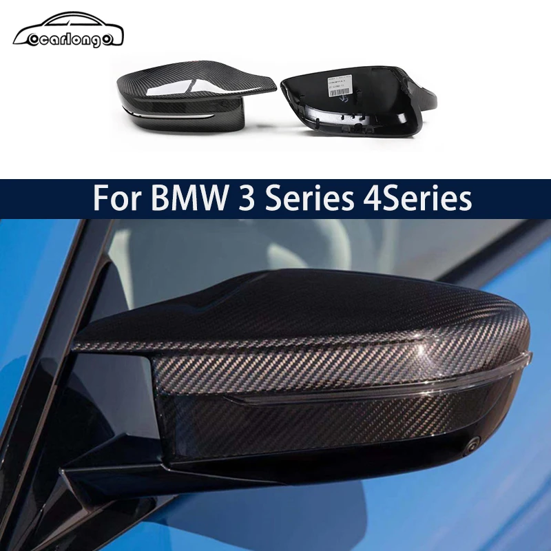 Auto Seite Spiegel Kappen Ersatz Für BMW 3 4 Serie G20 G28 G22 G26 2021  Umgerüstet M3 M4 Carbon faser Glanz Schwarz Horn Form - AliExpress