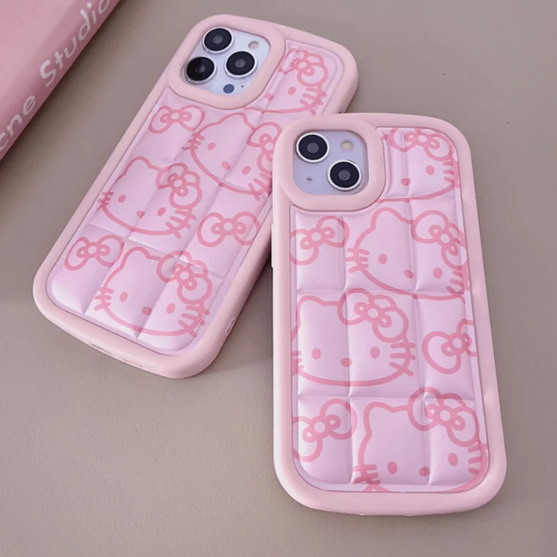 

Hello Kittys Phone Case Anime Kuromi Sanrio Cartoon Pochacco Kawaii My Melody Protector Iphone11/12 13/14 Promax Cover Gift Toys