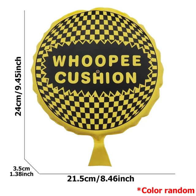 Coussin quiopié 3 tailles disponibles, jouets de farces de fête amusants, coussin de fesses en éponge, accessoires de farces pour amis, simulateur sonore de petage simulé 5