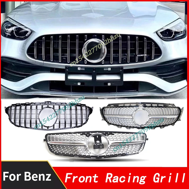 Решетчатая Решетка переднего бампера для Mercedes Benz/AMG W204 W205 W213 Diamond/GT 2014 2015 2016 2017 2018