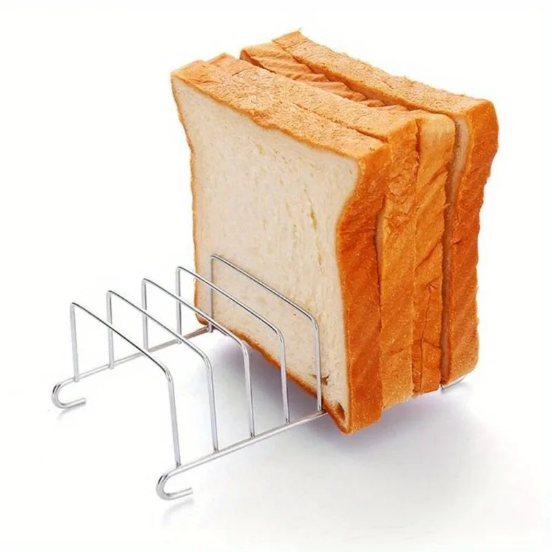 Multi-Purpose Toast Rack, Bread Stand Baking Grid Pizza Plate Grill Pot Versatile Kitchen Tool for Oven Air Fryer and Party Use