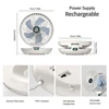 2024 Best Sellers 2IN1 Folding Desktop Fan Portable Air Conditioner Wall Mounted Fan Rechargeable With 3 Gears for Home Office 6