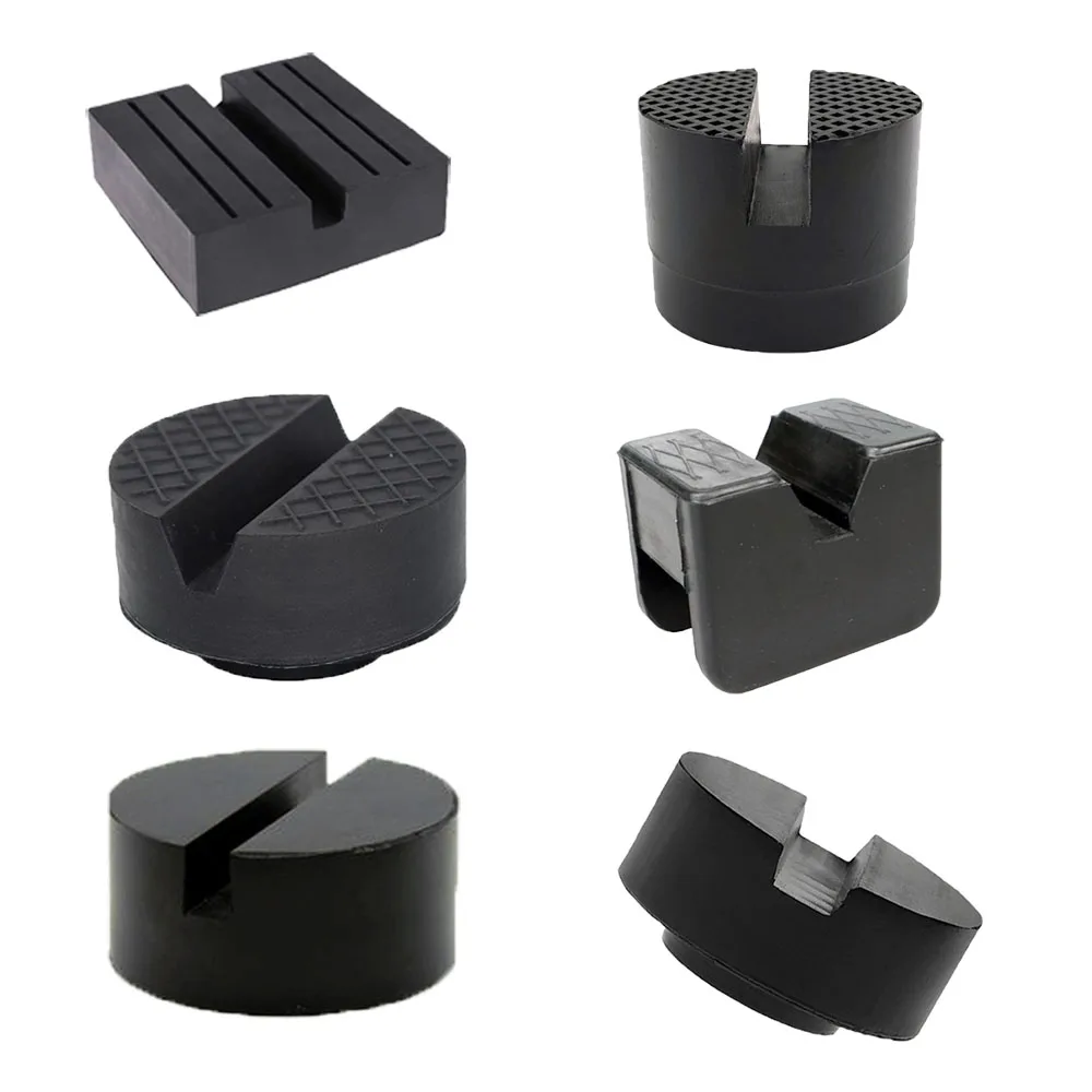 Universal Car Lift Jack Stand Rubber Pads Floor Slotted Car Jack Rubber