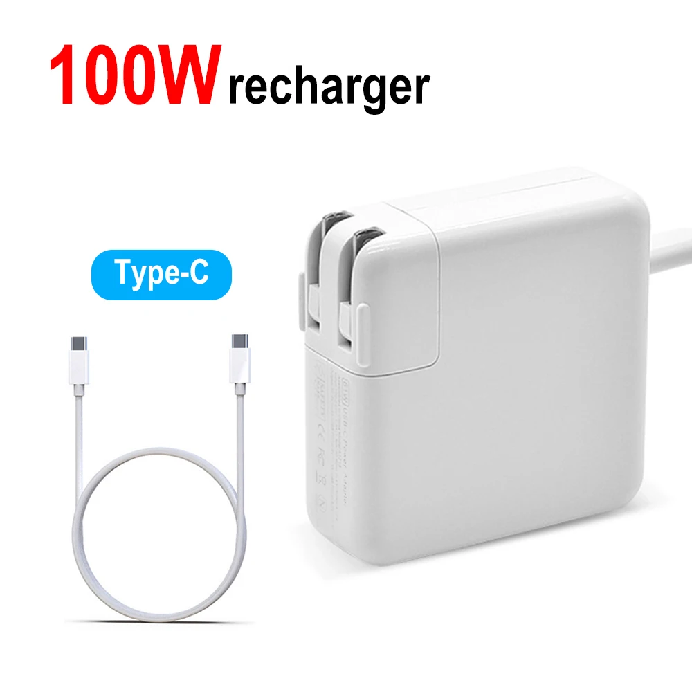 

Сетевое зарядное устройство USB Type-C, 100 Вт, с кабелем 2 м
