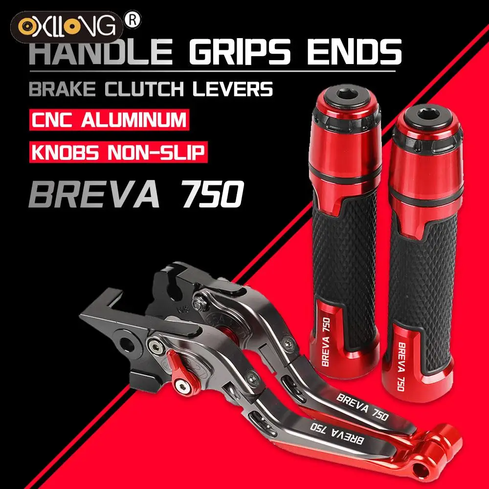 

Motorcycle CNC Brake Clutch Levers Handlebar knobs Handle Hand Grip Ends FOR MOTO GUZZI BREVA750 2004 2005 2006 2007 2008 2009