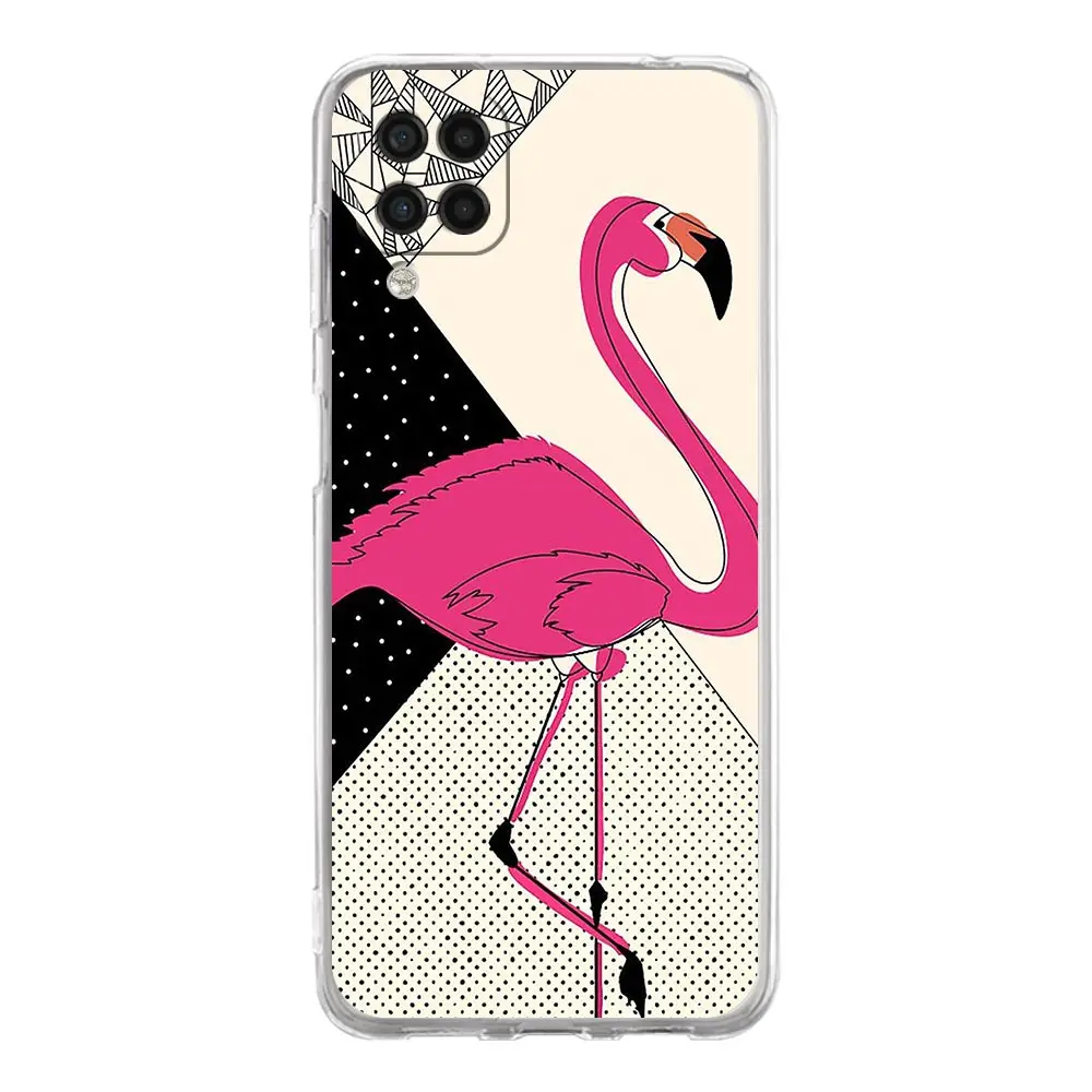 Lovely Pink Flamingos Leaf Phone Case Cover