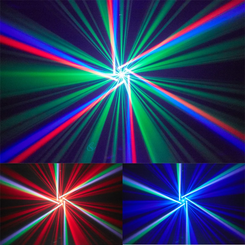 6 Arms LED Moving Head Light RGBW 4 in 1 Party Disco Ball Light Stage Effect Str