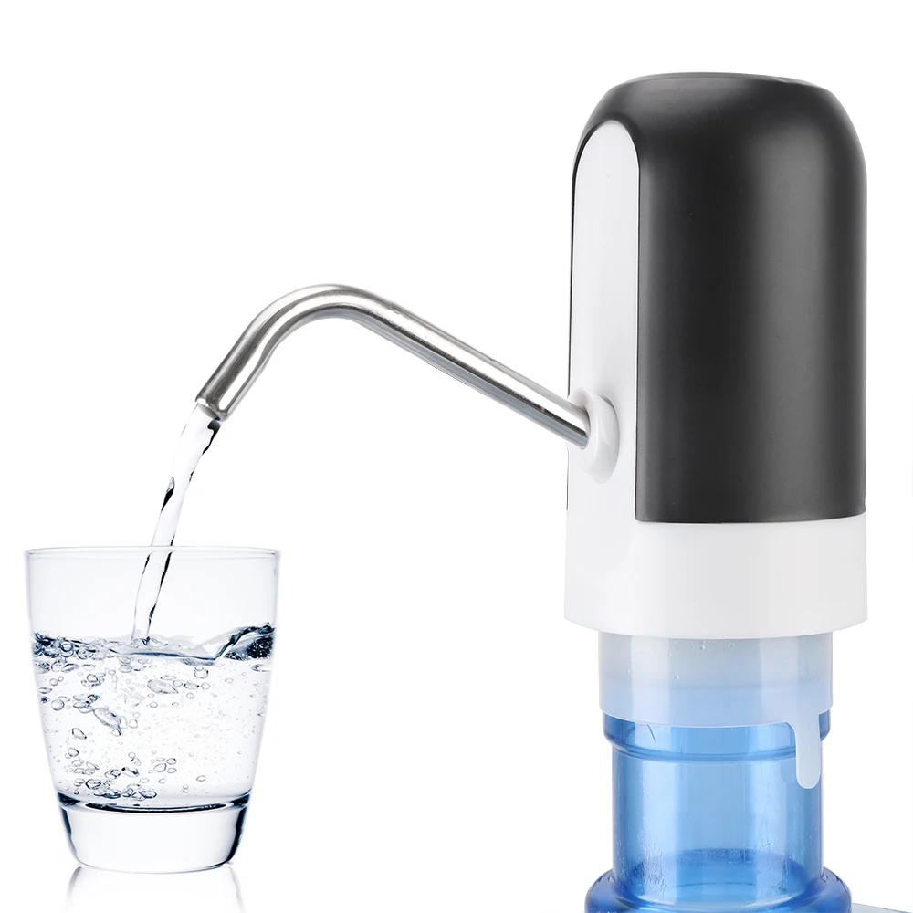 

With Blue LED Light Barreled Water Pumping Device Wireless Electric Water Pump USB Rechargeable Automatic Water Dispenser