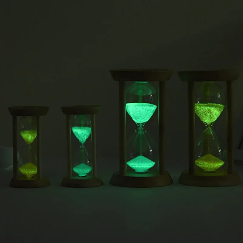 Sand Timer Liquid Hourglass Timer Colored Hourglass Wooden Hourglass Creative Timers 1-30 Minutes