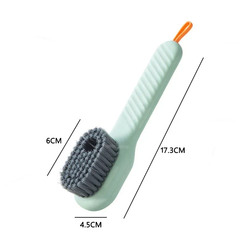 1/2pcs Shoes Brush Automatic Liquid Discharge Multifunction Press Out Shoes Cleaner Soft Bristles Clothes Brushes Cleaning Tool 6