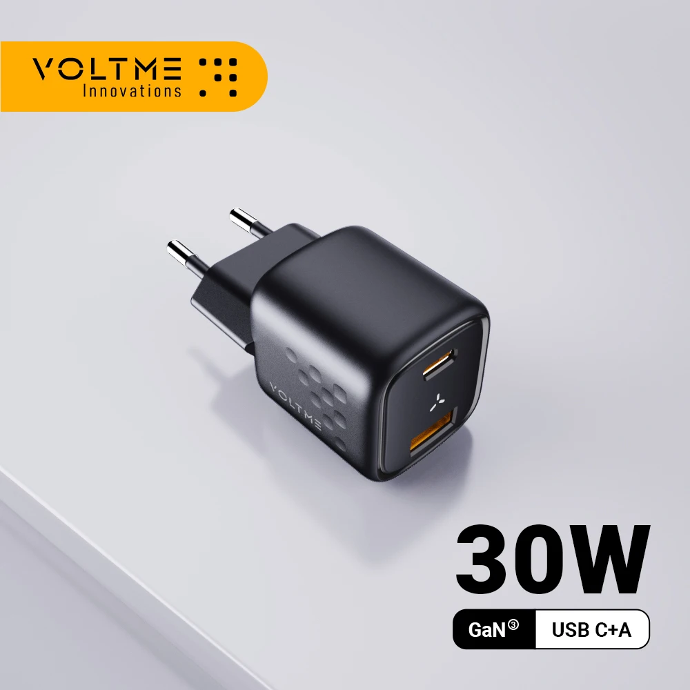 Voltme 30W Usb C Ganiii Charger Carregador Fast Charger Support Pps Quick Charge 3.0 Per Iphone 11 Charger 12 13 Pro Max Tablets