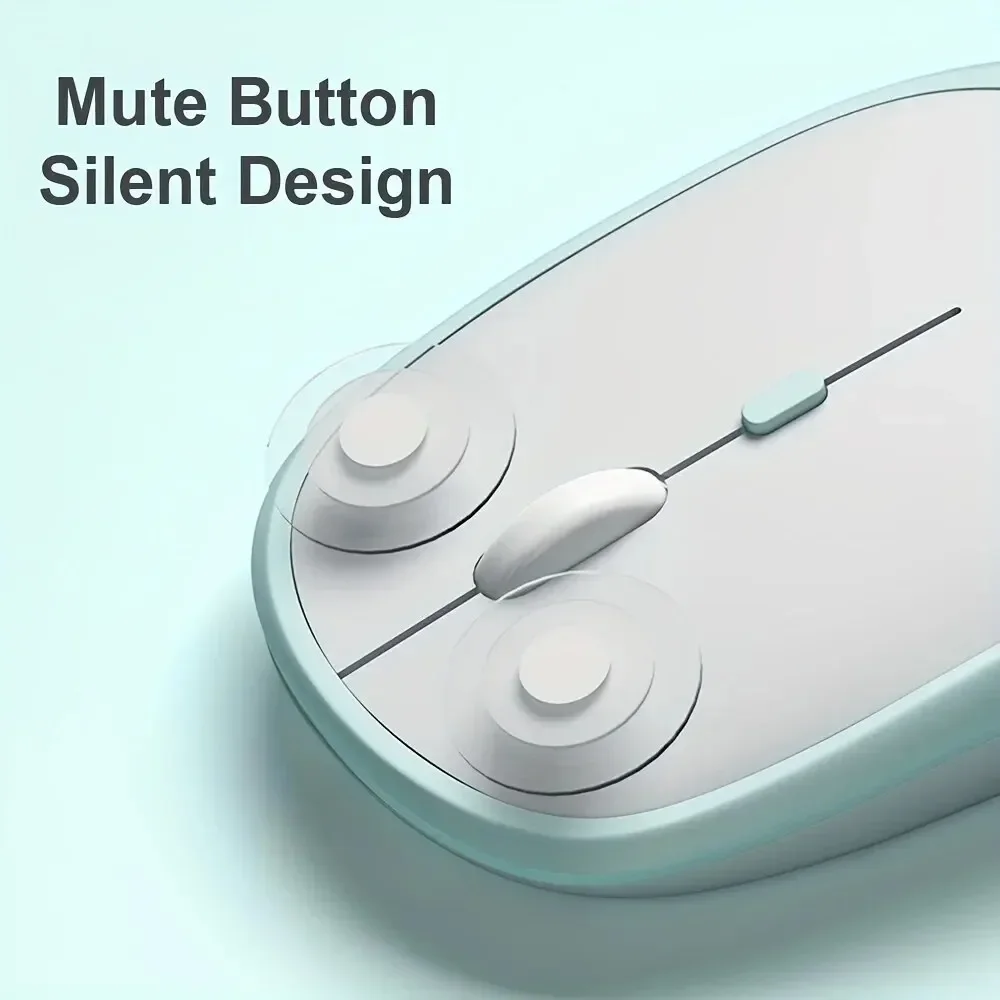2. Беспроводная игровая мышь 4Gh с двумя режимами, Bluetooth, сверхнизкое энергопотребление, совместима с ПК Mac, компьютерами, ноутбуками, бесшумная мышь (art.: 3920c71ddcf5e) - 3920c71ddcf5e