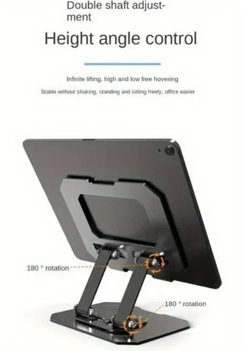 Supporto per tablet pieghevole e regolabile per ipad e tablet_voghion.com