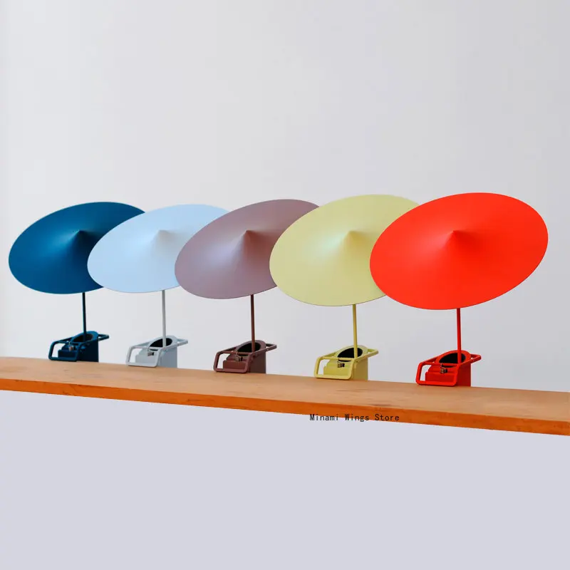 Nordic Macaron Table Lamps Modern Umbrella Art Led Luminaires for Study