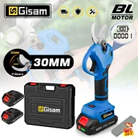 Gisam 30mm Brushless Electric Pruning Shears Electric Scissors 2 Gears Cordless Fruit Tree Bonsai Pruning For Makita 18V Battery 1