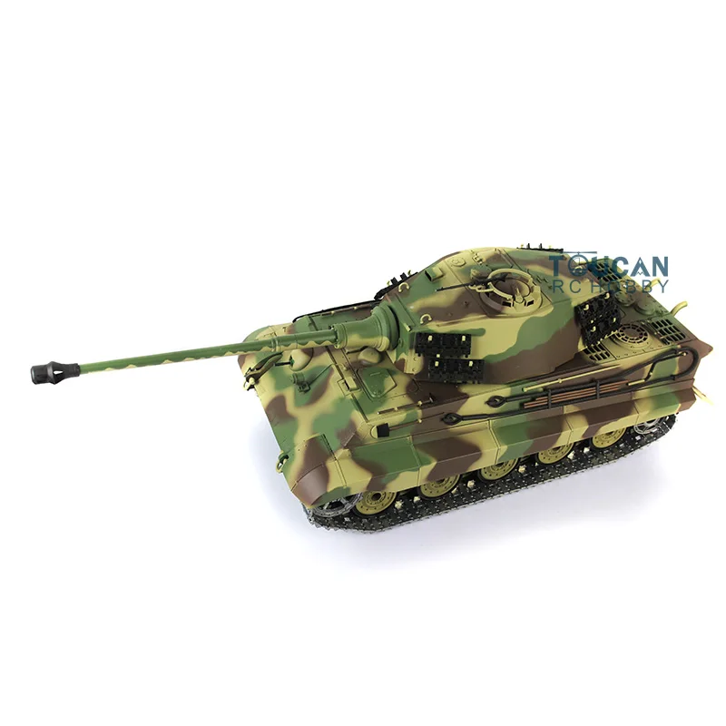 HENG LONG 1/16 7.0 Upgraded King Tiger RC Tank 3888A 360° Turret Barrel Recoil Remote Control Car For Outdoor Gifts TH17526 4