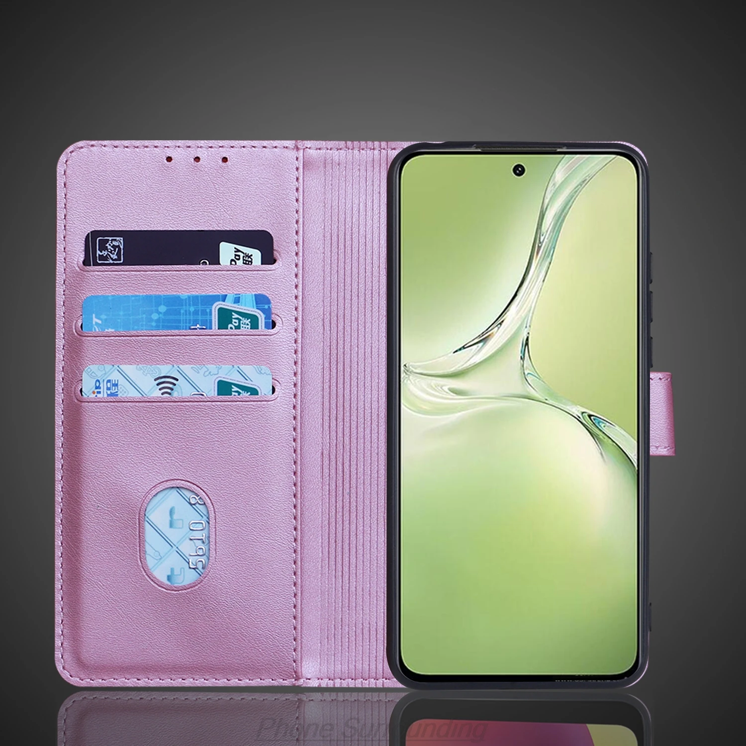 Premium Wallet Flip Cover Leather Case – PU Leather Protective Phone Holster