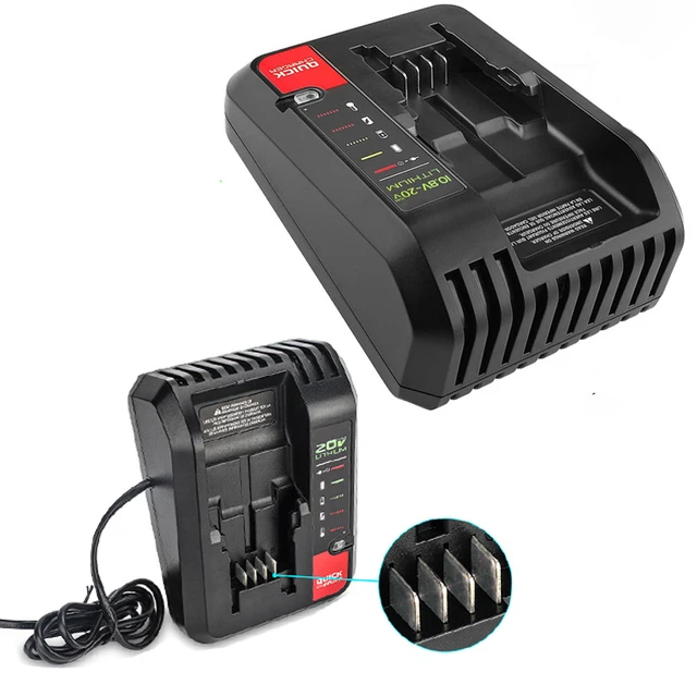 18V Replacement Lithium Battery Charger for Black and Decker PORTER CABLE Lithium  Battery Charger 2A 10.8