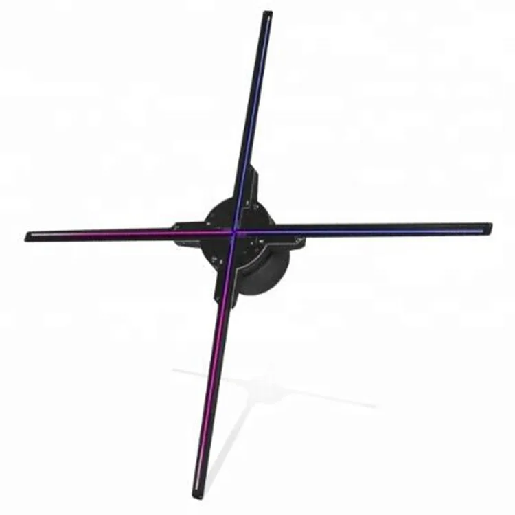 

100cm holigraphic 3d fan led hologram display advertising 3d fan with 4 blades